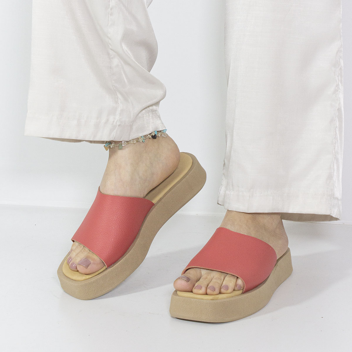 SANDALIAS MUJER MARIBU CUERO SANDÍA 1006 - 6