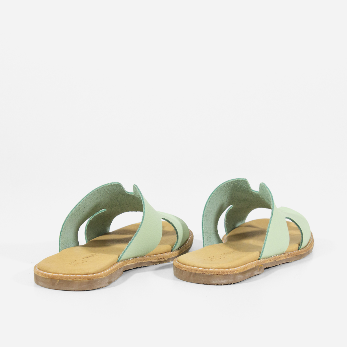 SANDALIAS MUJER MARIBU CUERO MENTA 1008 - 4