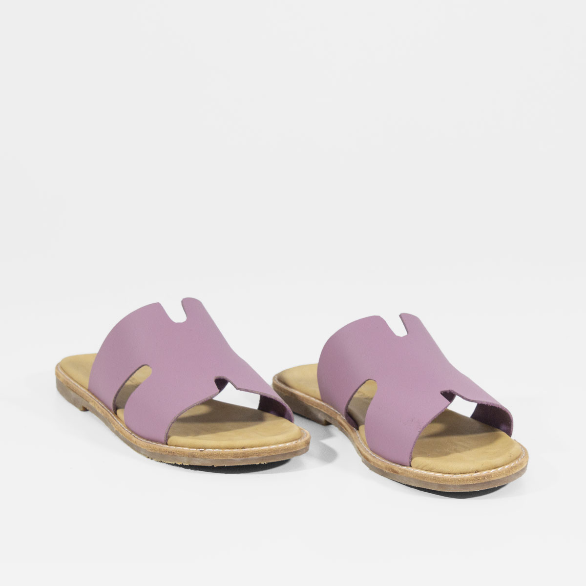 SANDALIAS MUJER MARIBU CUERO LILA 1008 - 3