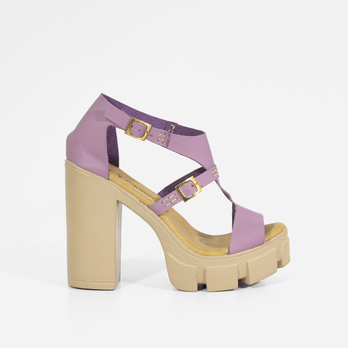 SANDALIAS MUJER MARIBU CUERO LILA 401 - 1