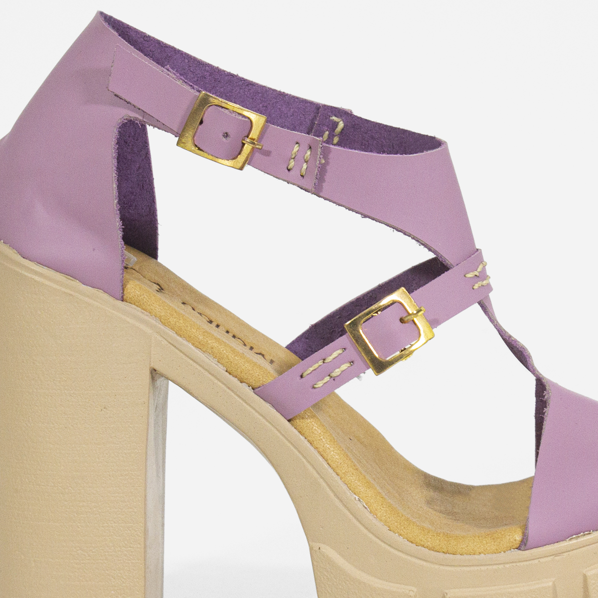 SANDALIAS MUJER MARIBU CUERO LILA 401 - 5