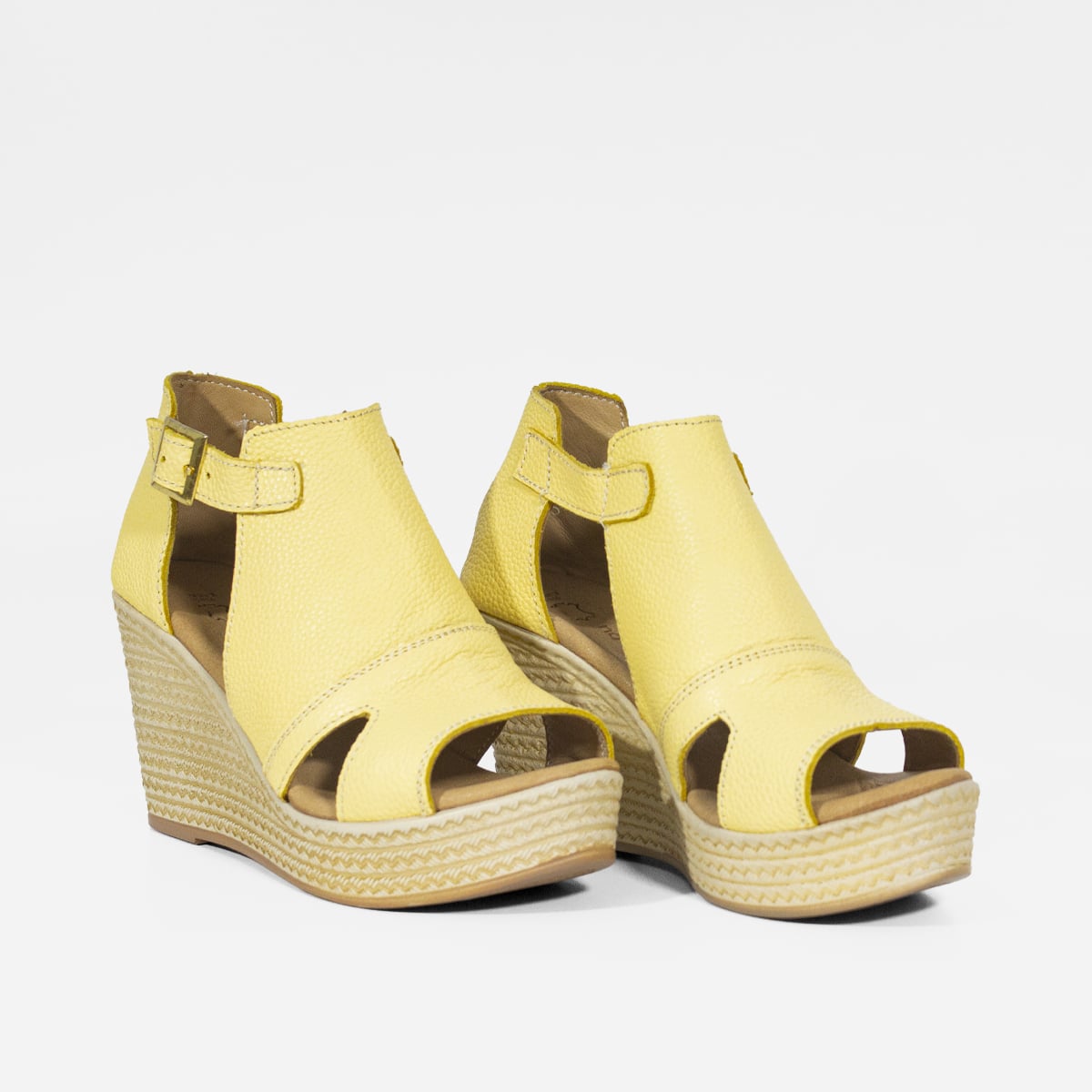 SANDALIAS MUJER MARIBU CUERO AMARILLO 426 - 3