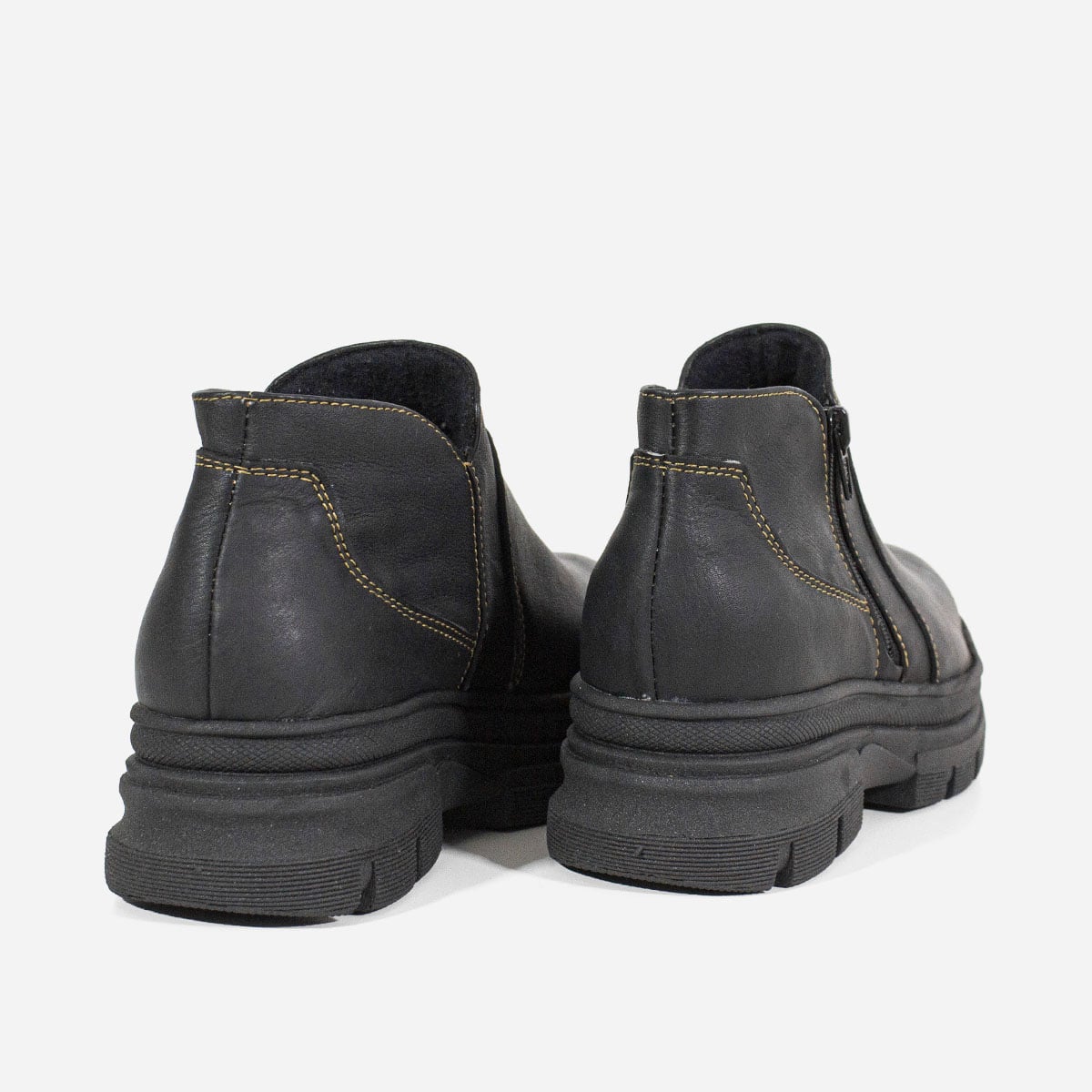 BOTINES MUJER MARIBU CUERO NEGRO 837 - 3