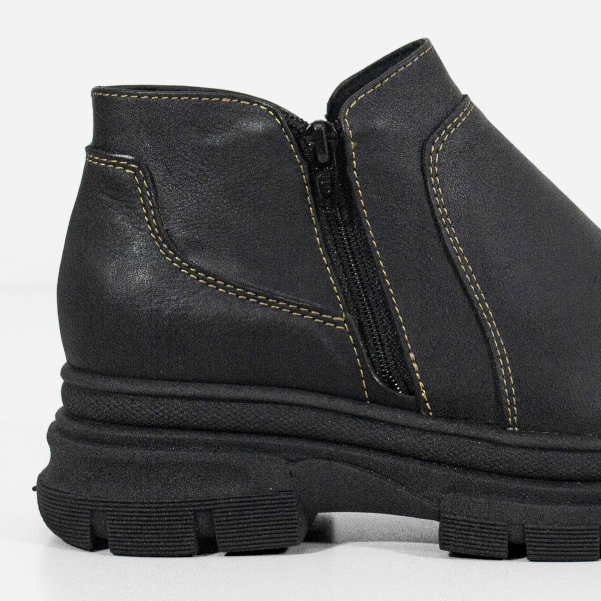 BOTINES MUJER MARIBU CUERO NEGRO 837 - 4