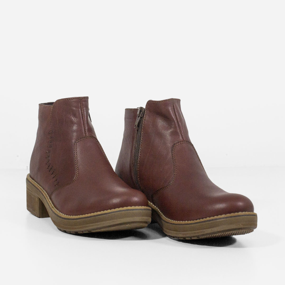 Ripley - BOTINES MUJER MARIBU CUERO AMBAR 1064