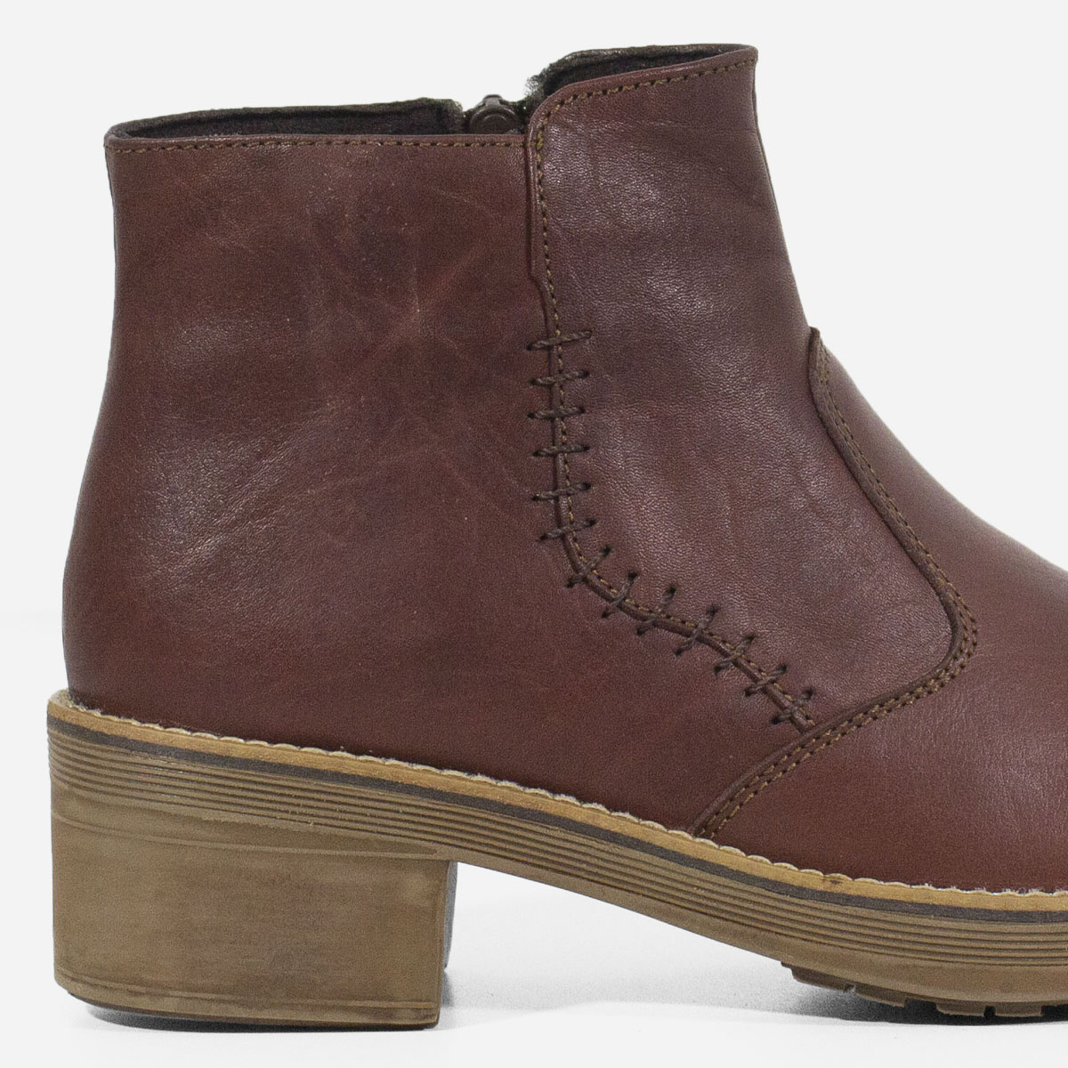 BOTINES MUJER MARIBU CUERO AMBAR 1064 - 4