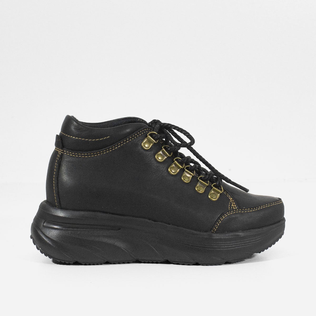 BOTINES MUJER MARIBU CUERO NEGRO 1059 - 1