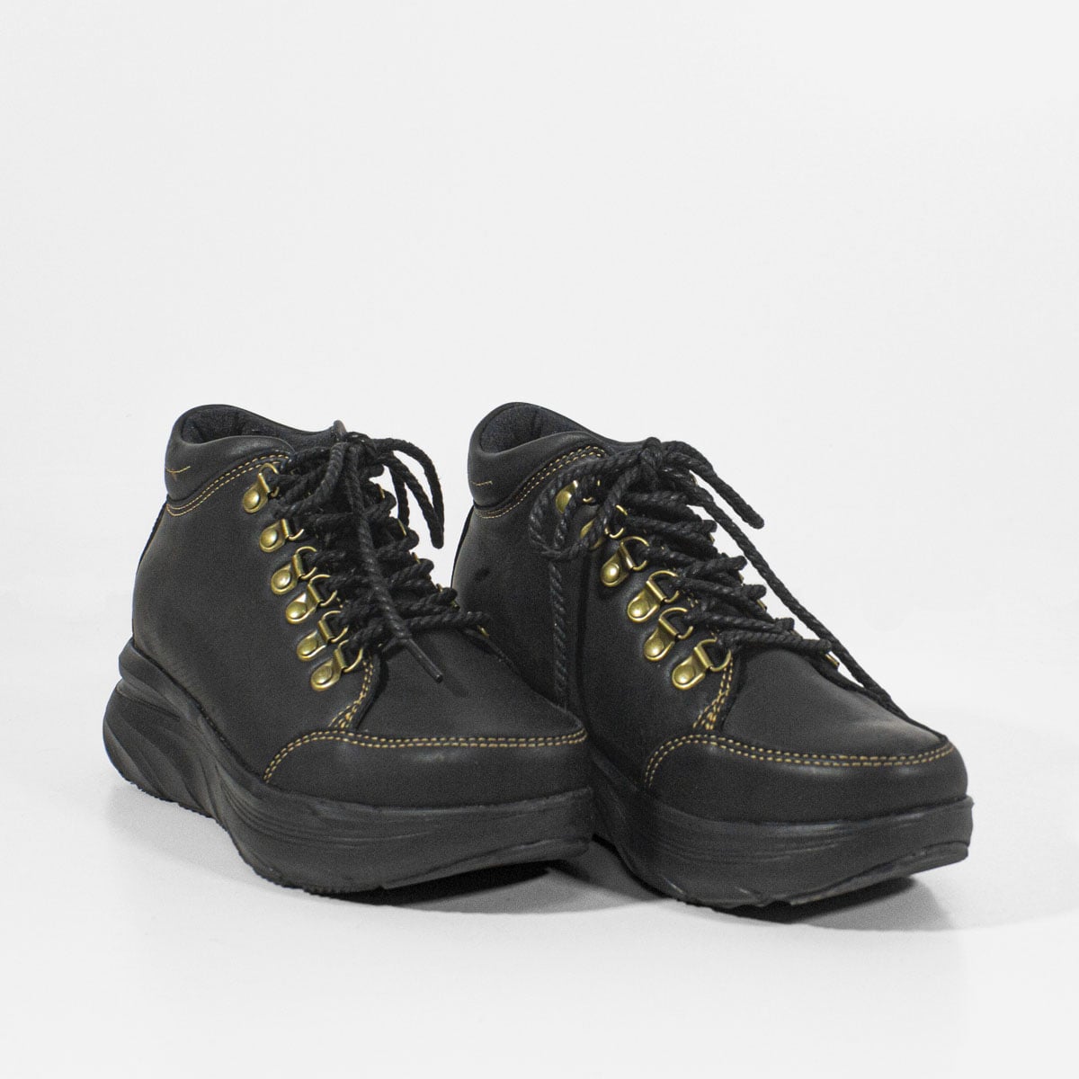 BOTINES MUJER MARIBU CUERO NEGRO 1059 - 2