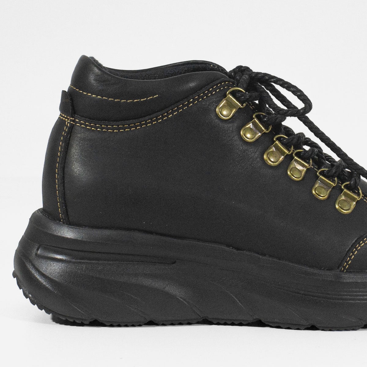 BOTINES MUJER MARIBU CUERO NEGRO 1059 - 4