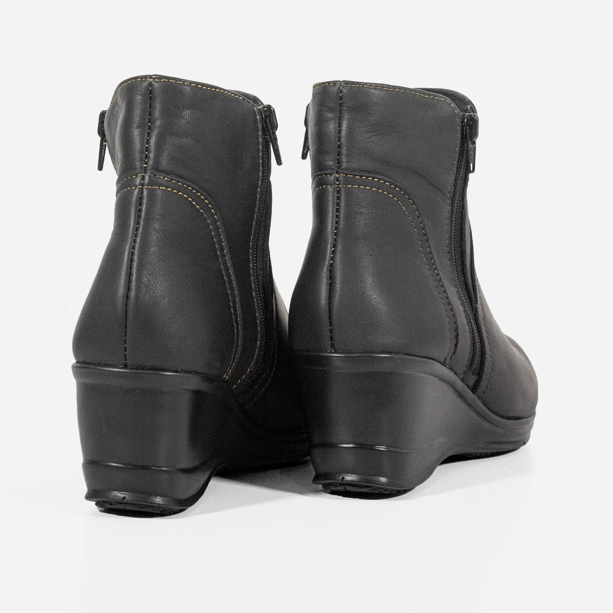 BOTINES MUJER MARIBU CUERO NEGRO 1056 - 3