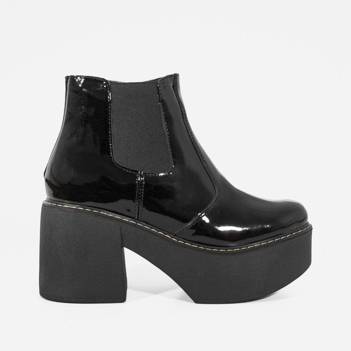 BOTINES MUJER MARIBU CUERO NEGRO 1040 - 1