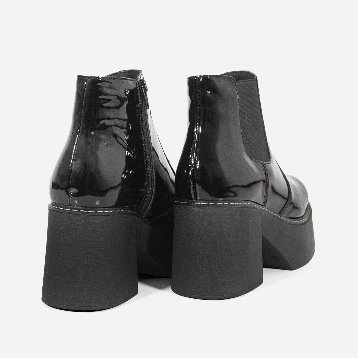 BOTINES MUJER MARIBU CUERO NEGRO 1040 - 3