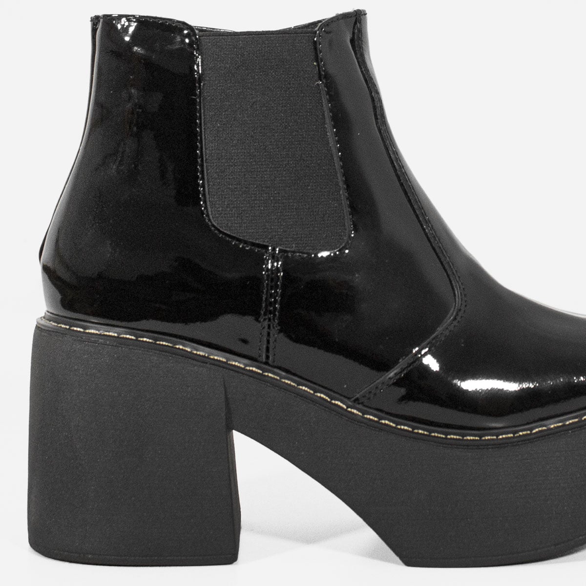 BOTINES MUJER MARIBU CUERO NEGRO 1040 - 4