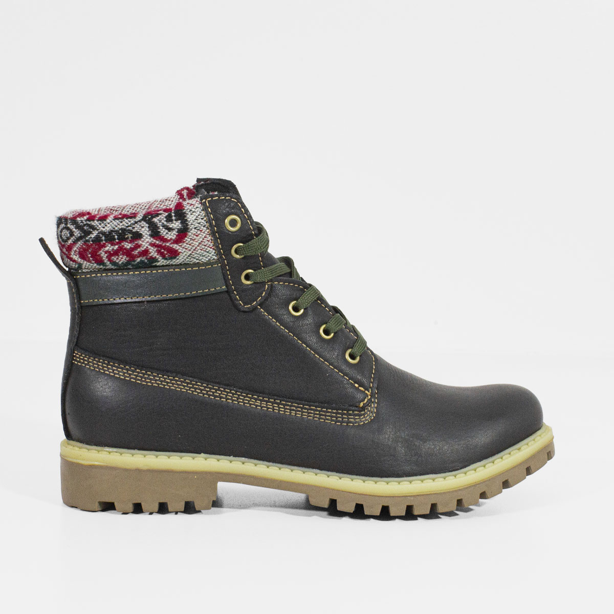 BOTINES MUJER MARIBU CUERO NEGRO 889 - 1