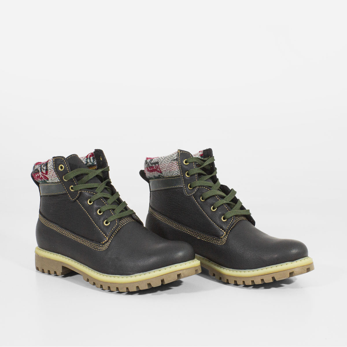 BOTINES MUJER MARIBU CUERO NEGRO 889 - 2
