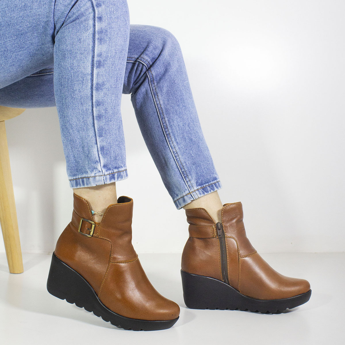 BOTINES MUJER MARIBU CUERO 878 - 5