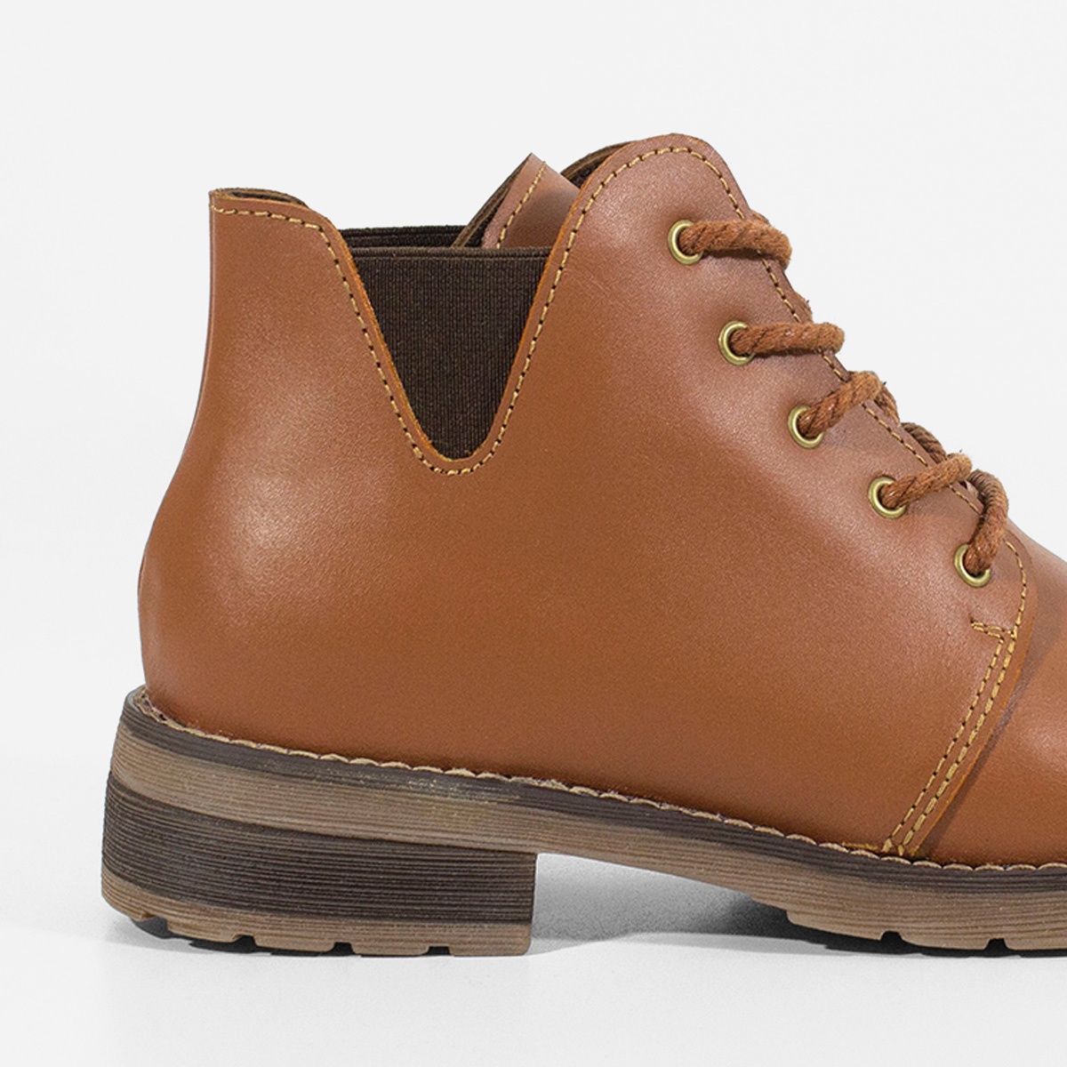 BOTINES MUJER MARIBU CUERO MIEL 868 - 4