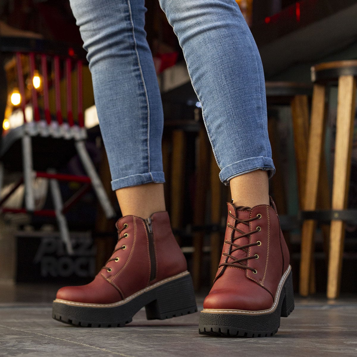 BOTINES MUJER MARIBU CUERO APACHE 867 - 5