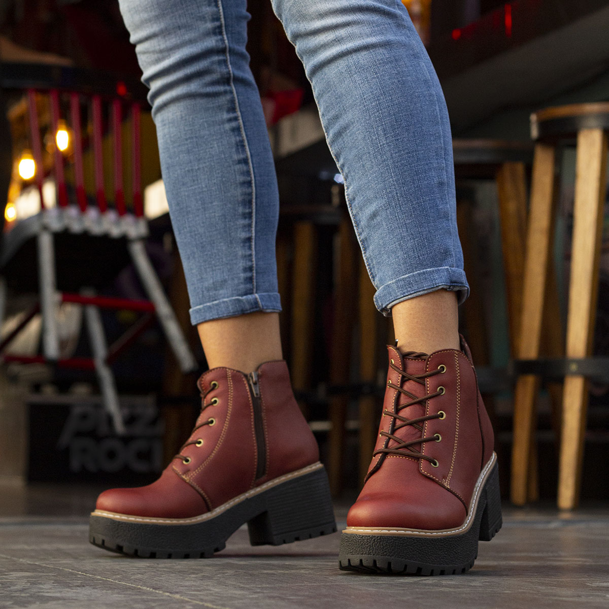 BOTINES MUJER MARIBU CUERO APACHE 867 - 5
