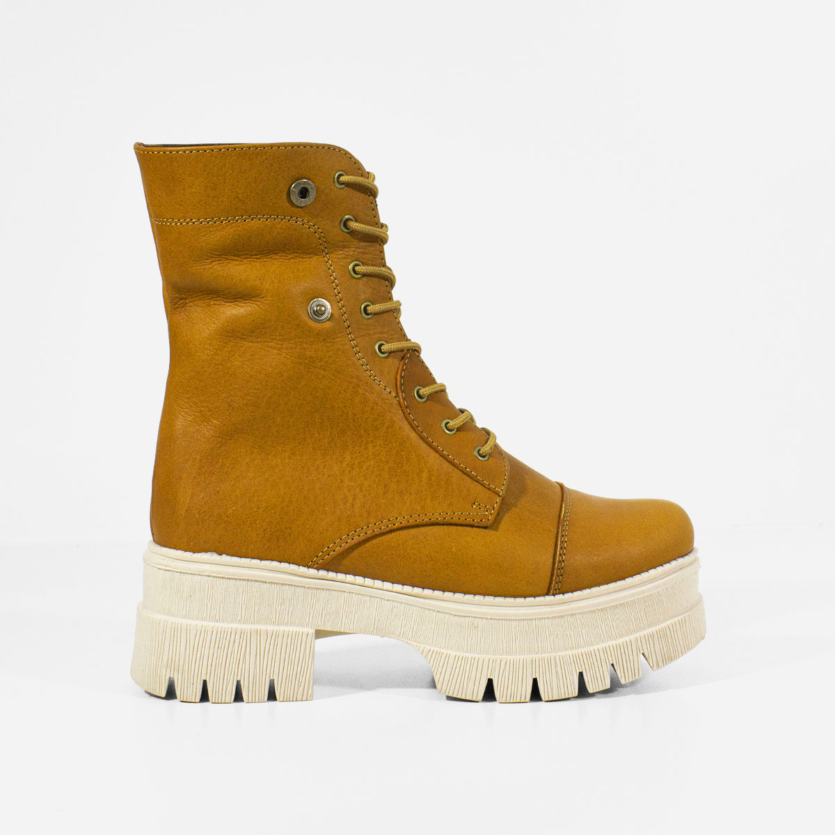 BOTINES MUJER MARIBU CUERO MIEL 854 - 1