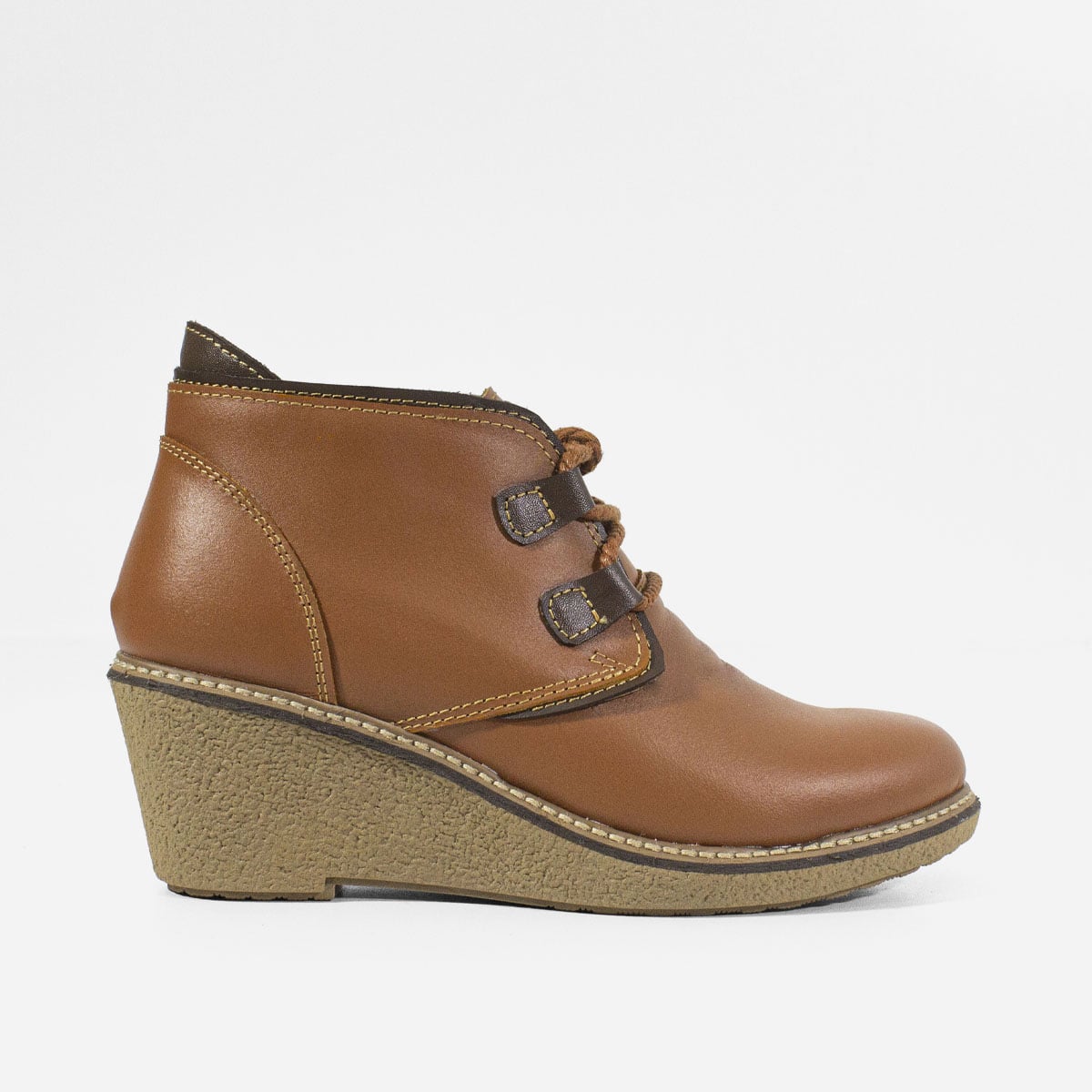 BOTINES MUJER MARIBU CUERO MIEL 806 - 1
