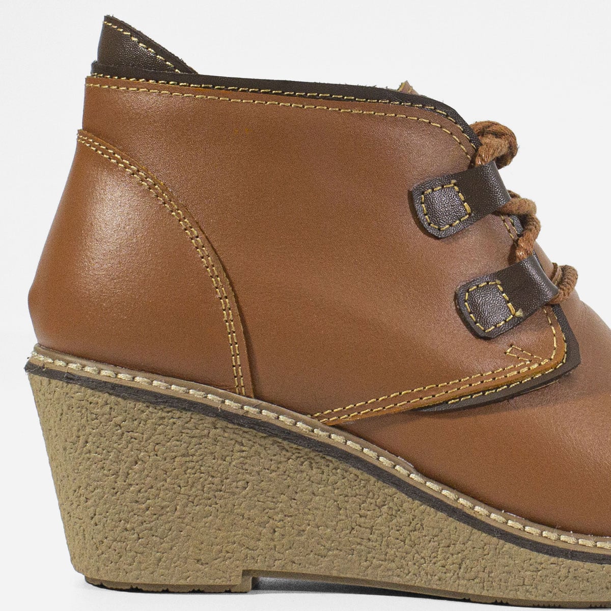 BOTINES MUJER MARIBU CUERO MIEL 806 - 4