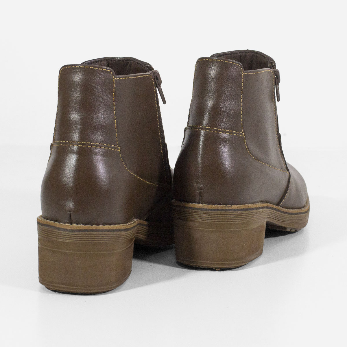 BOTINES MUJER MARIBU CUERO MARRÓN 790 - 3