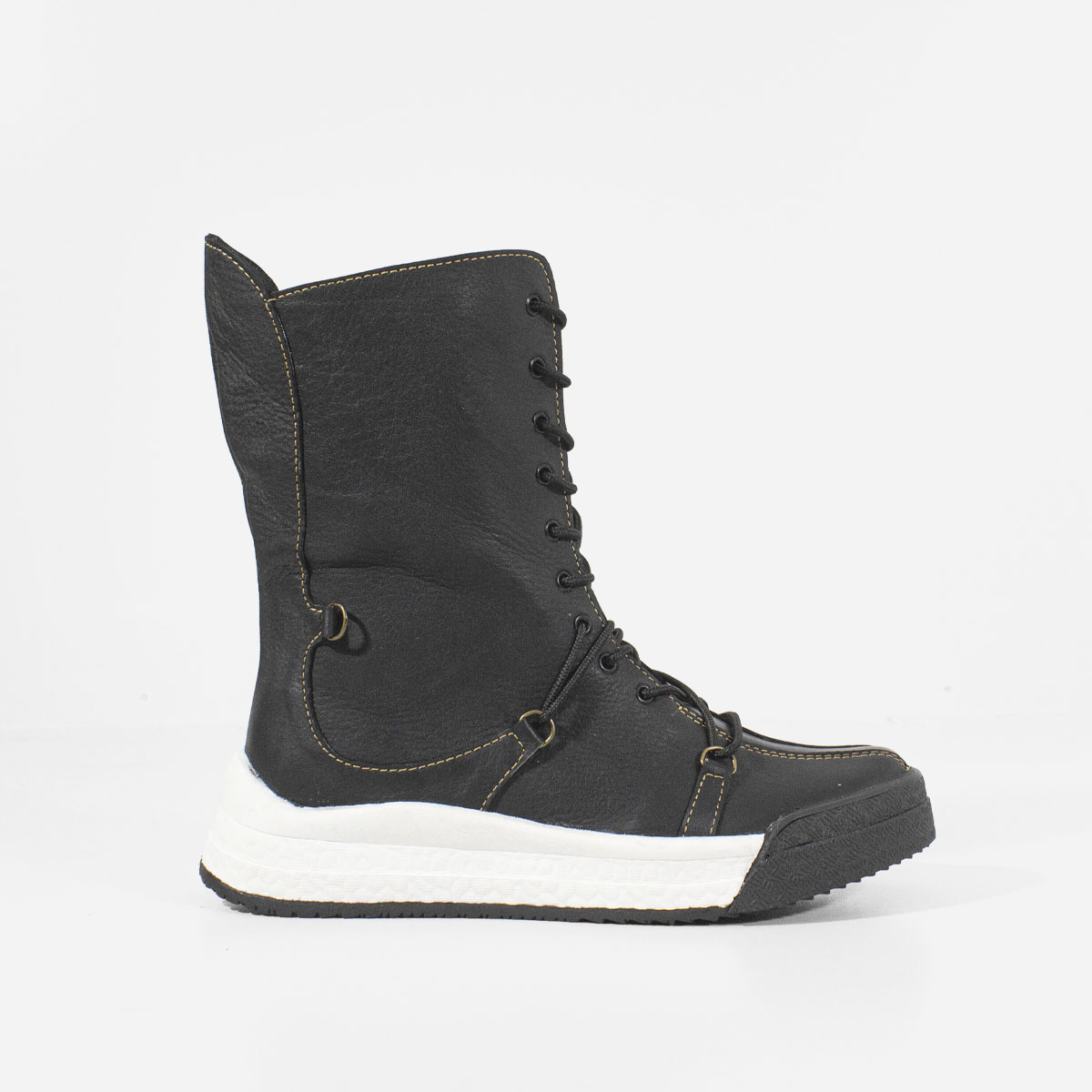 BOTINES MUJER MARIBU CUERO NEGRO 223 - 1