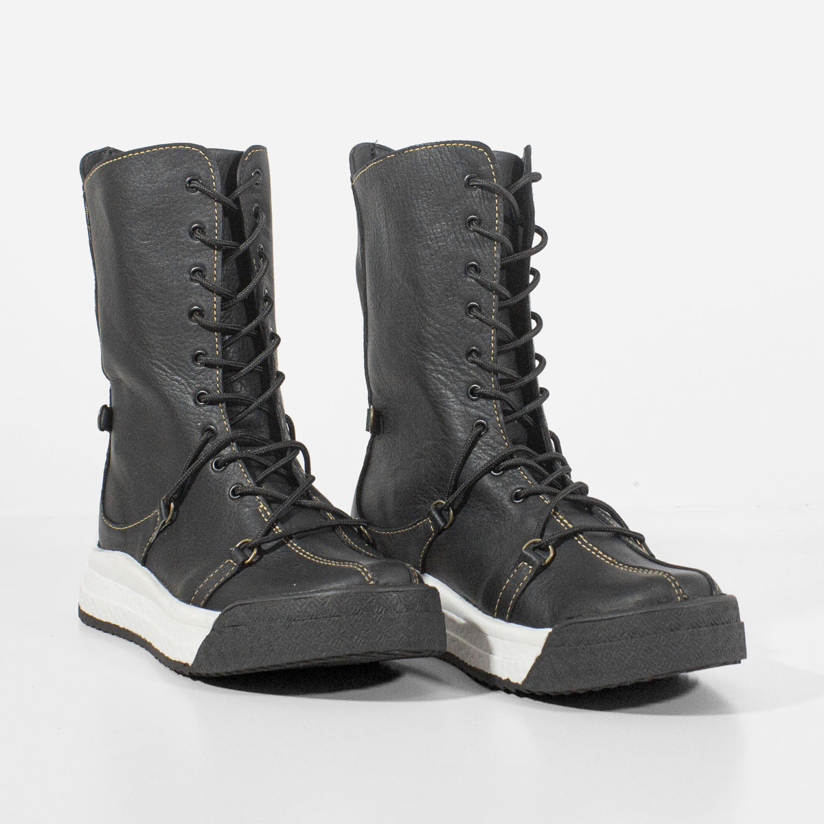 BOTINES MUJER MARIBU CUERO NEGRO 223 - 2