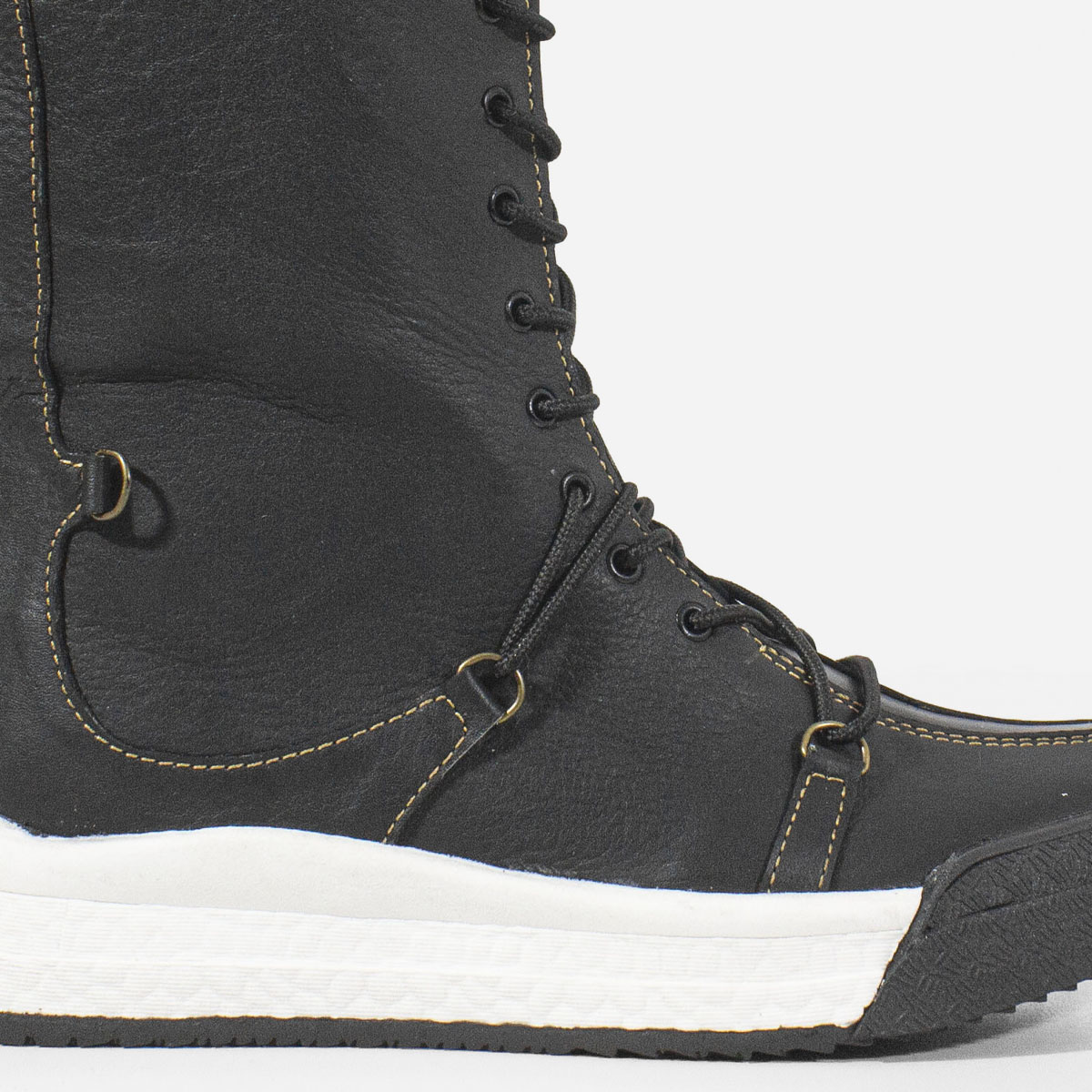 BOTINES MUJER MARIBU CUERO NEGRO 223 - 4