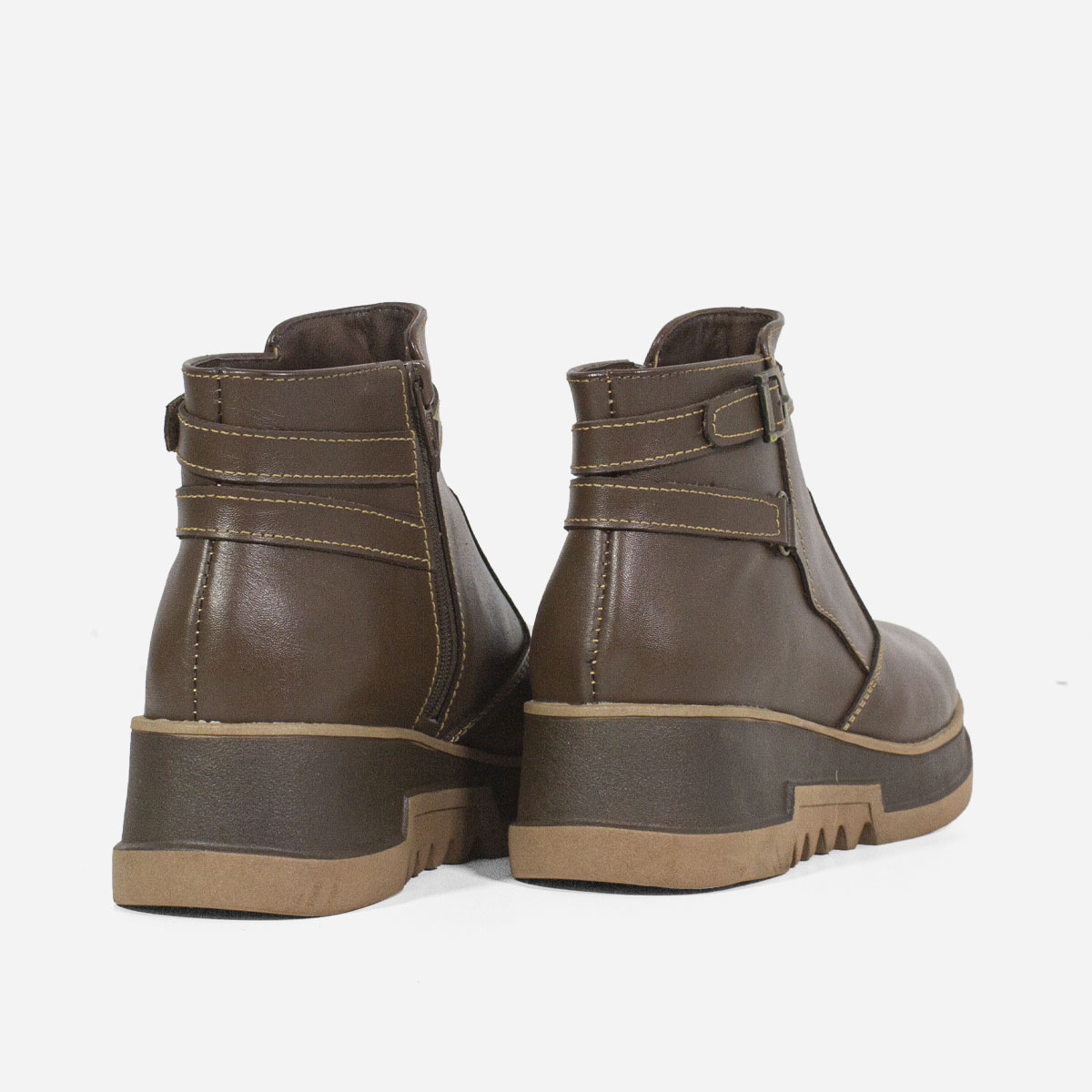 BOTINES MUJER MARIBU CUERO MARRÓN 793 - 3