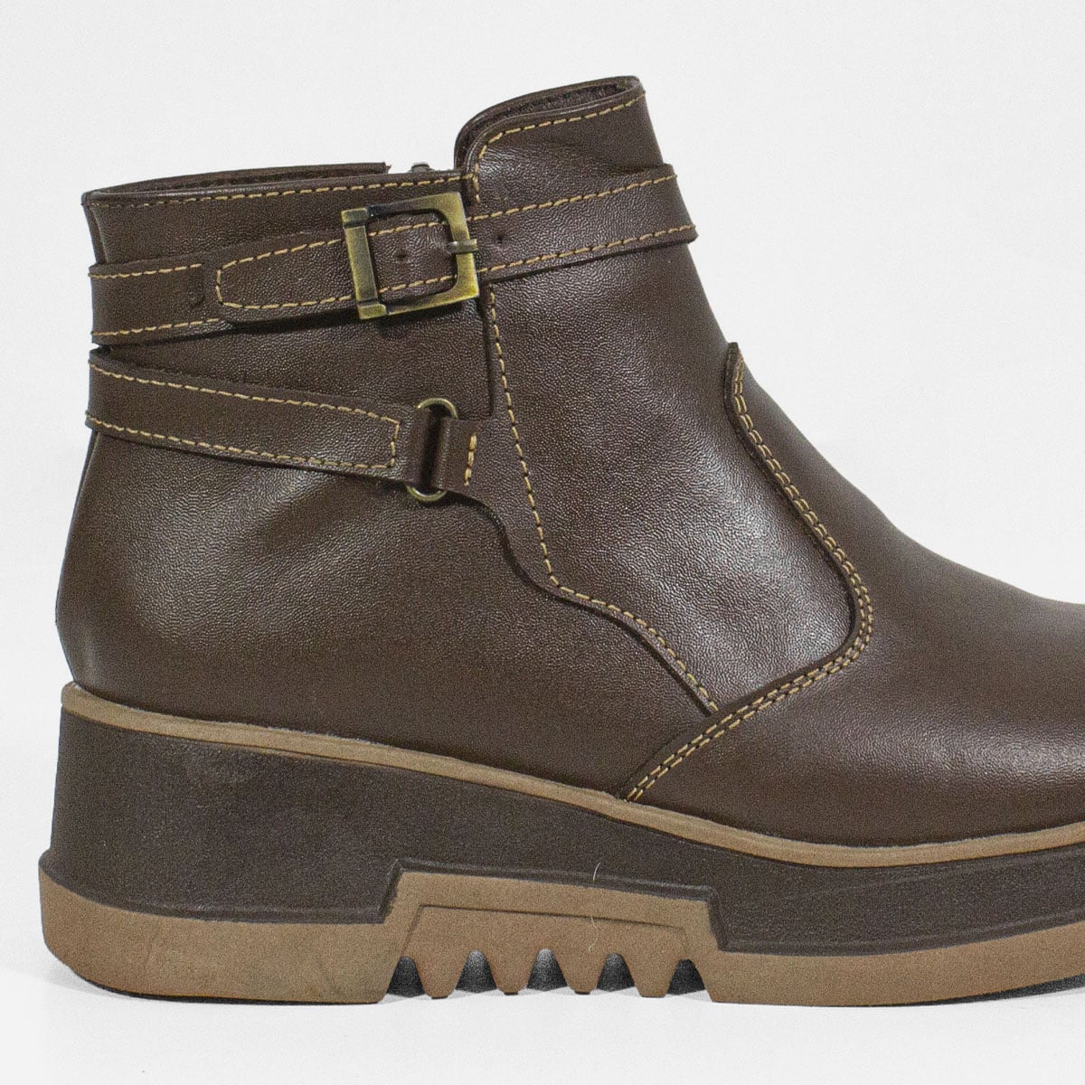 BOTINES MUJER MARIBU CUERO MARRÓN 793 - 4