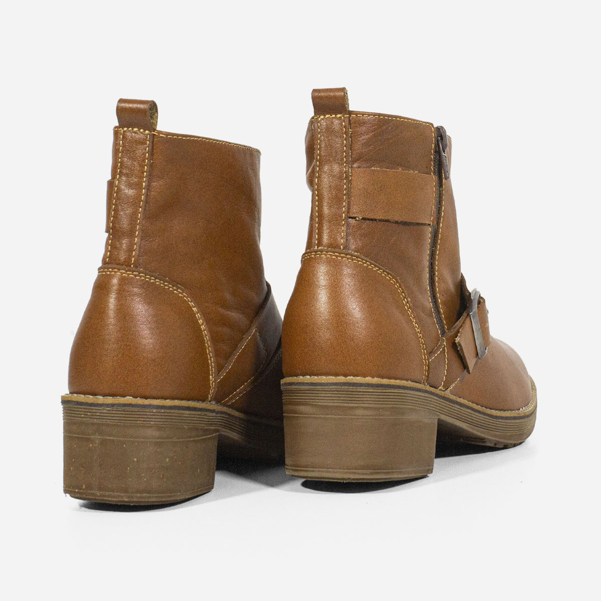 BOTINES MUJER MARIBU CUERO MIEL 1061 - 3