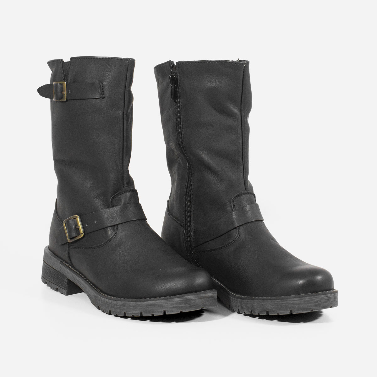 BOTAS MUJER MARIBU CUERO NEGRO 466 - 2