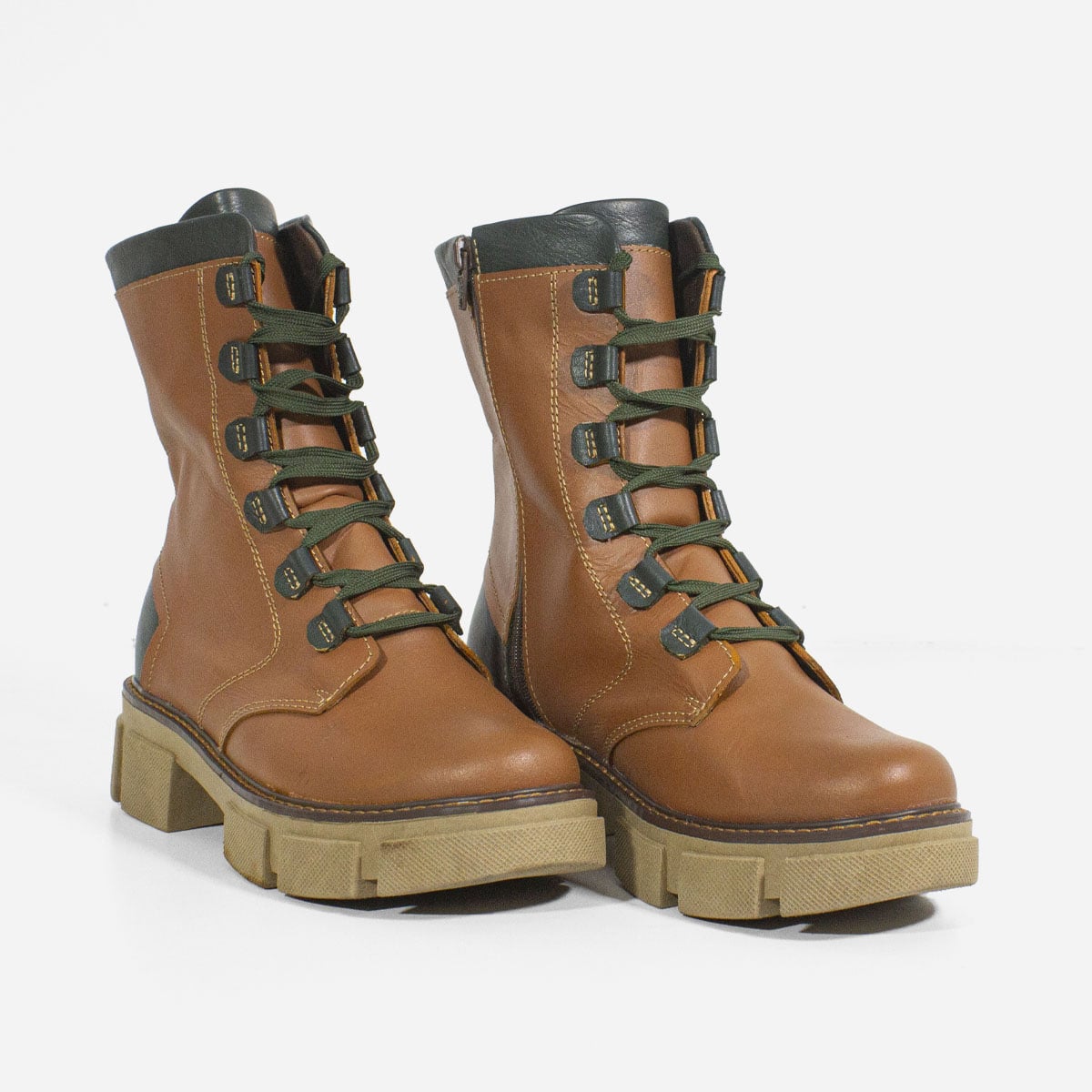BOTINES MUJER MARIBU CUERO MIEL 561 - 2