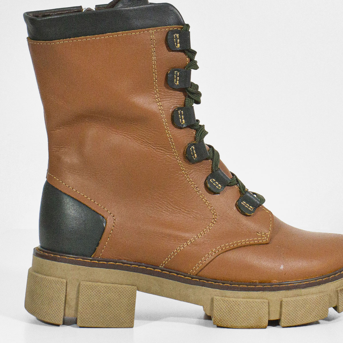 BOTINES MUJER MARIBU CUERO MIEL 561 - 4