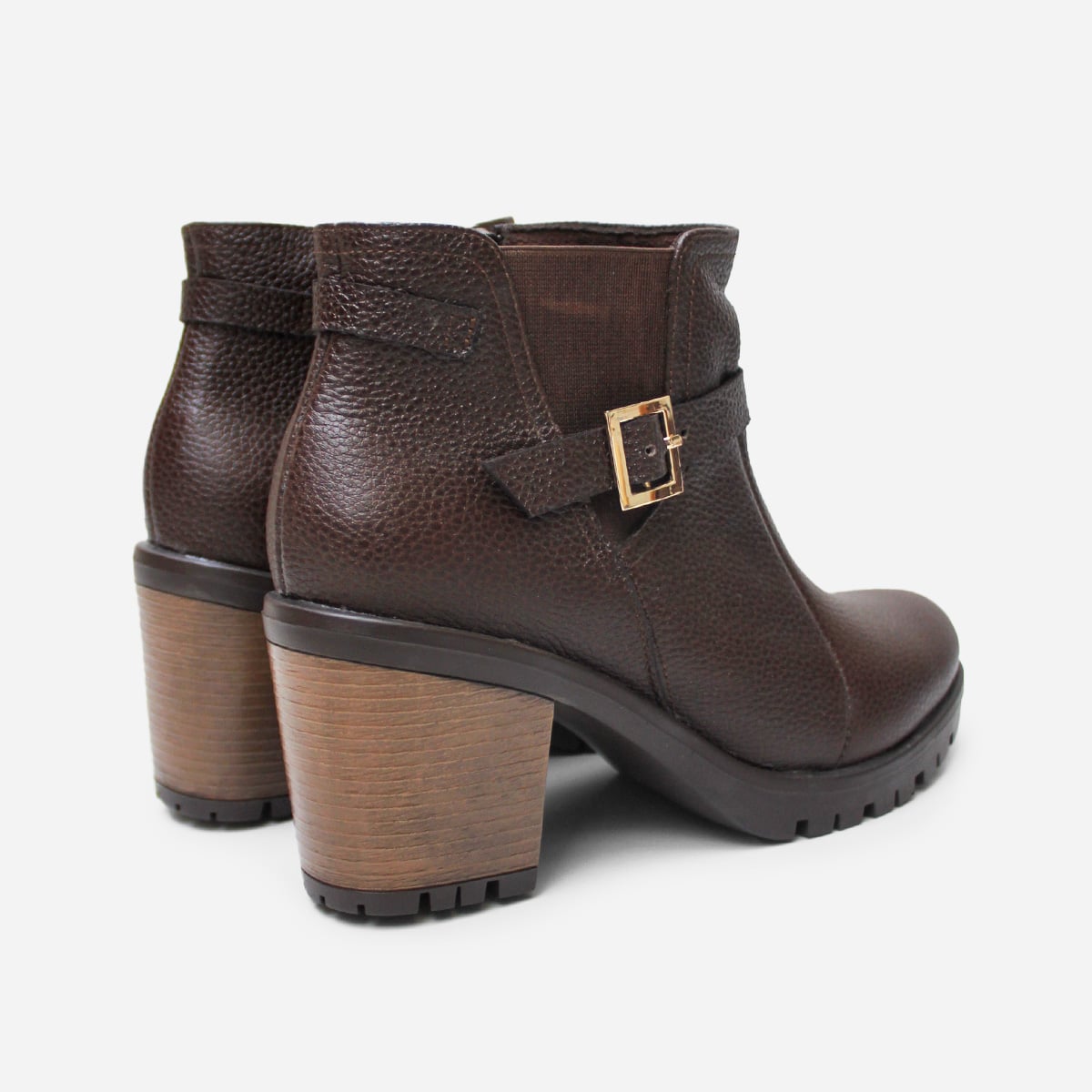 BOTINES MUJER MARIBU CUERO MARRÓN 735 - 3