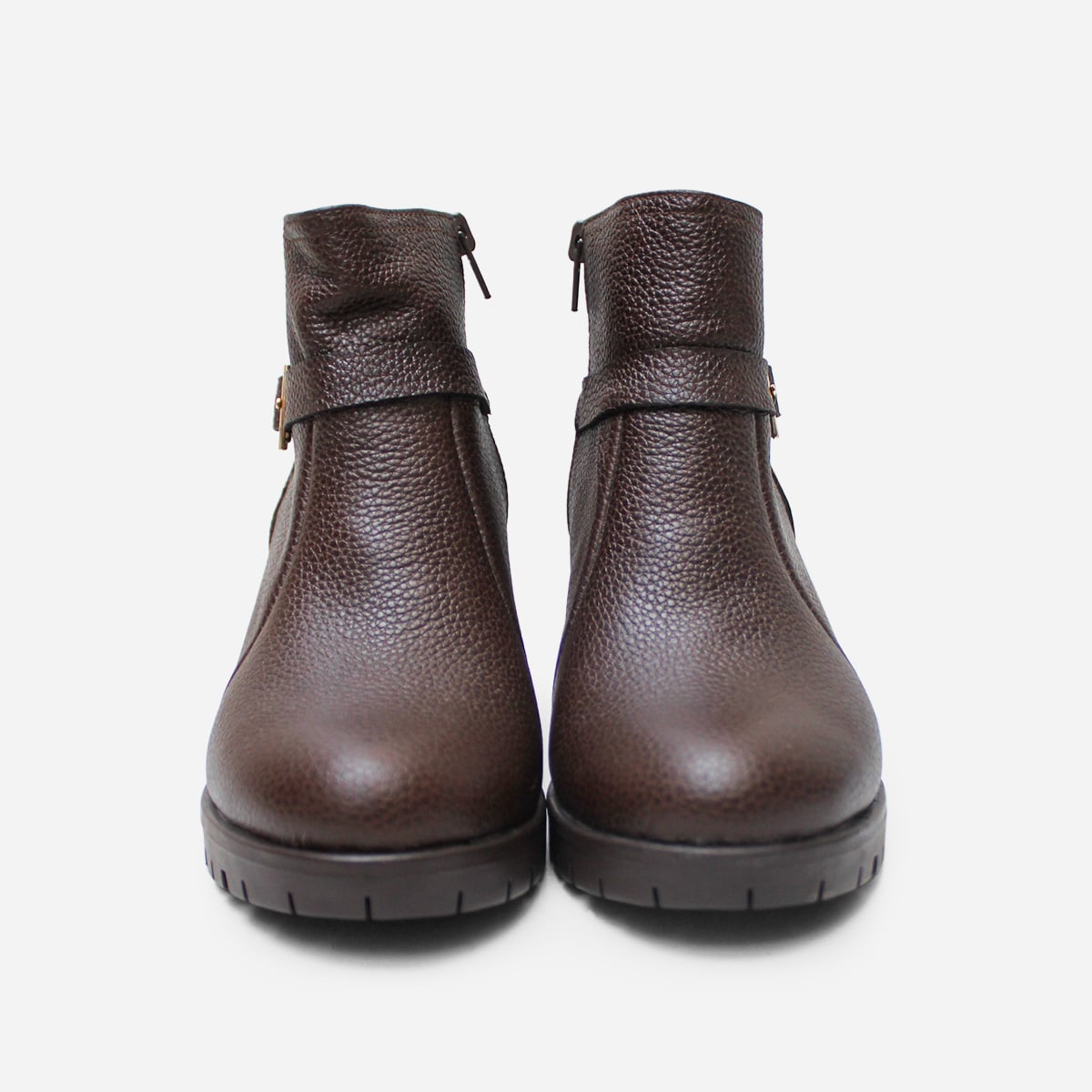 BOTINES MUJER MARIBU CUERO MARRÓN 735 - 4