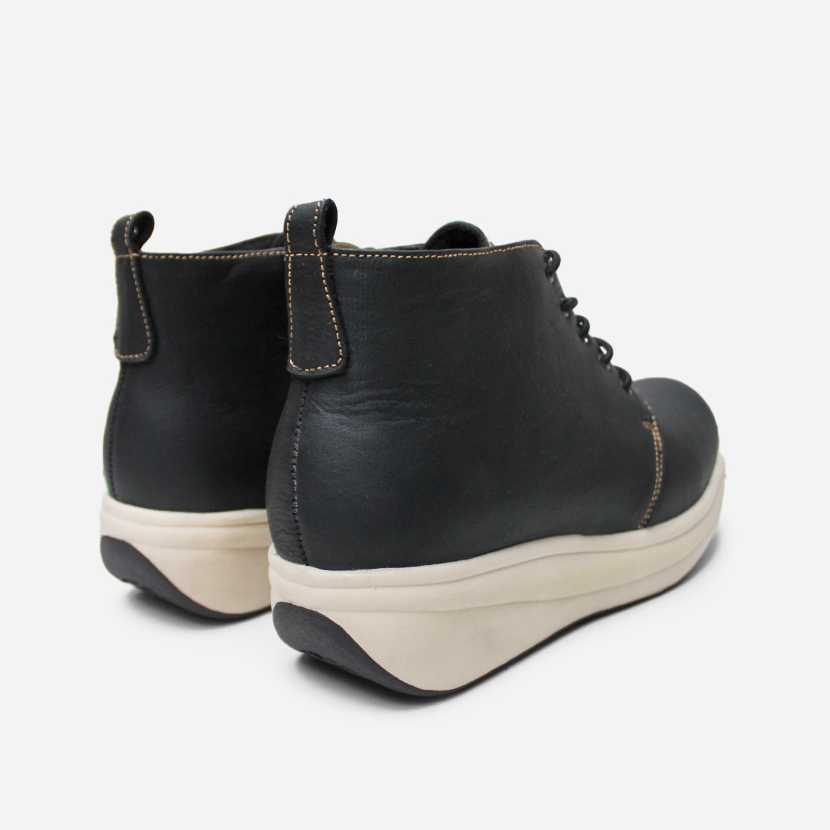 BOTINES MUJER MARIBU CUERO NEGRO 838 - 3