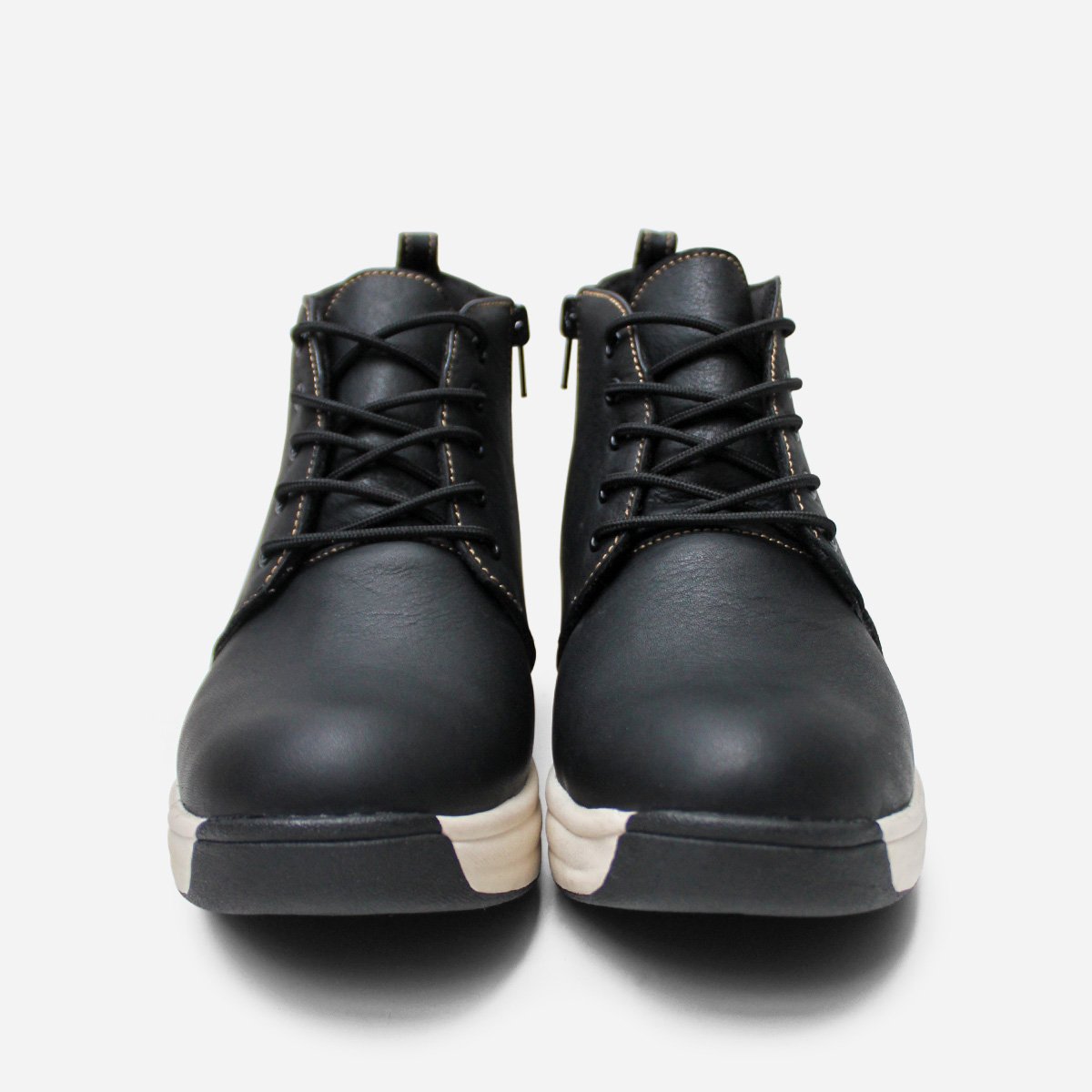 BOTINES MUJER MARIBU CUERO NEGRO 838 - 4