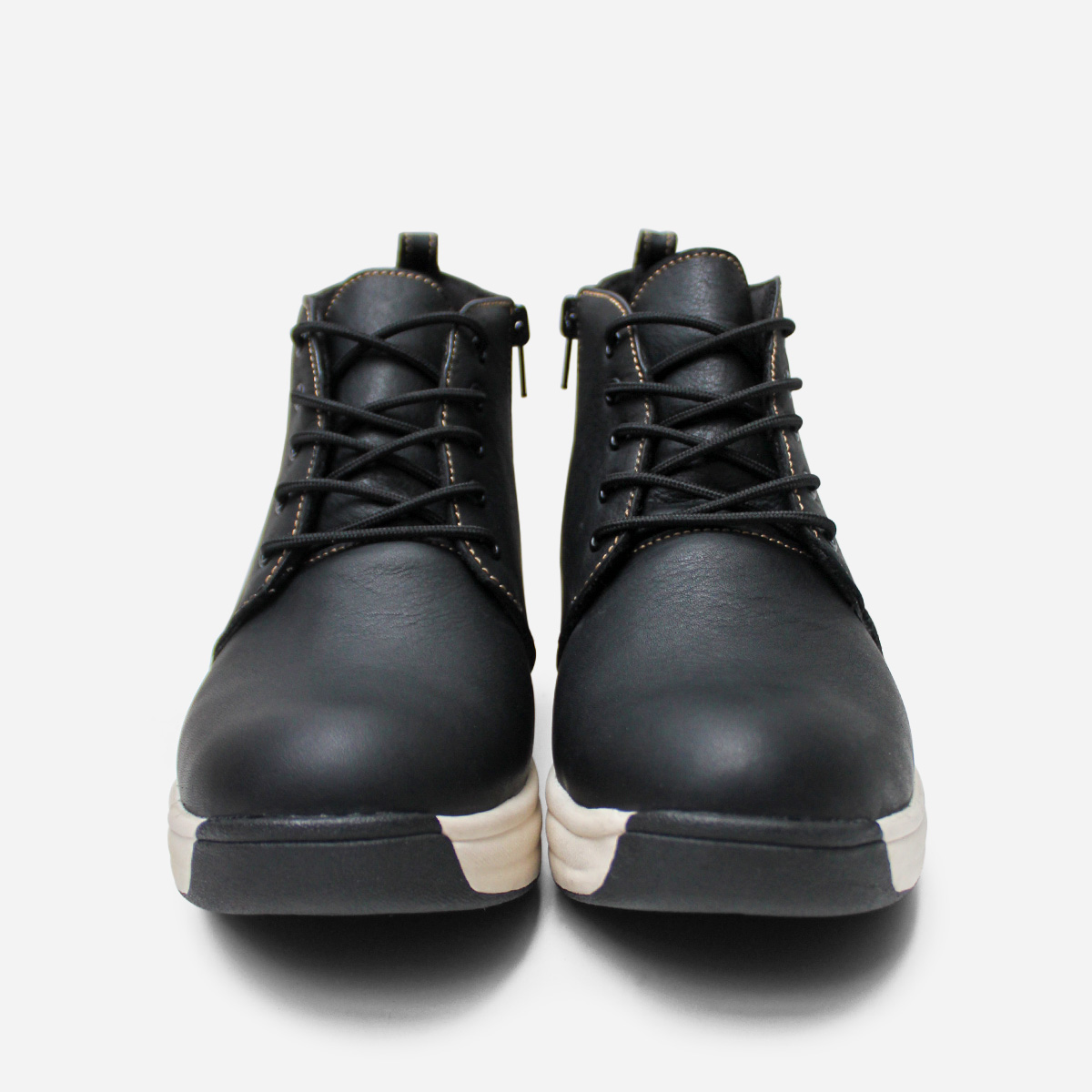 BOTINES MUJER MARIBU CUERO NEGRO 838 - 4