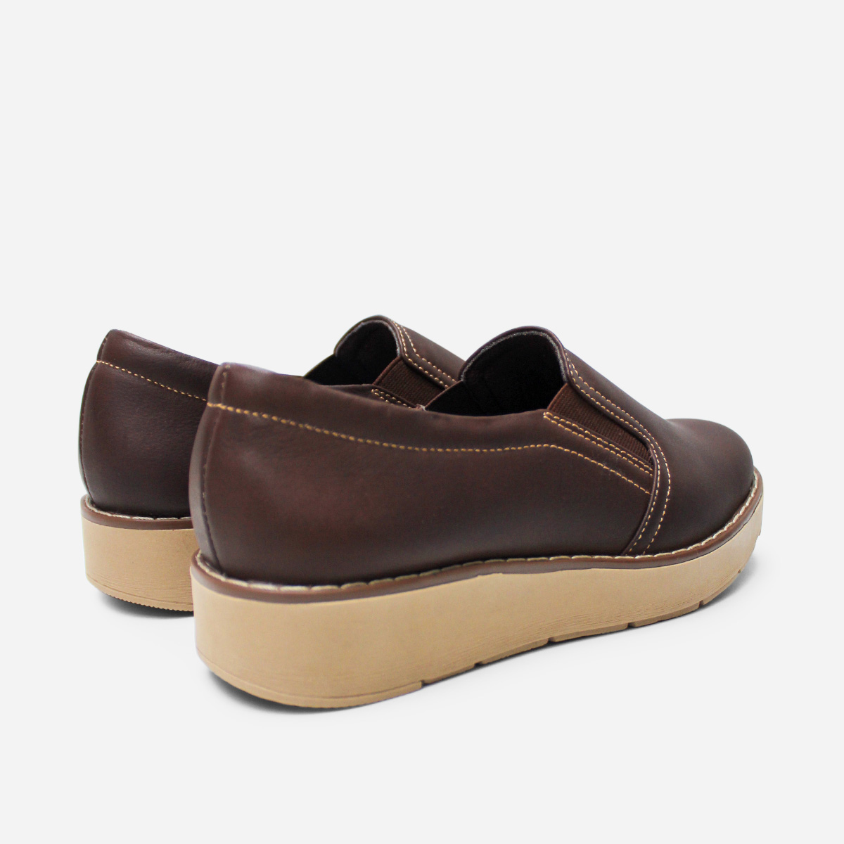 MOCASINES MUJER MARIBU CUERO MARRÓN 637 - 3