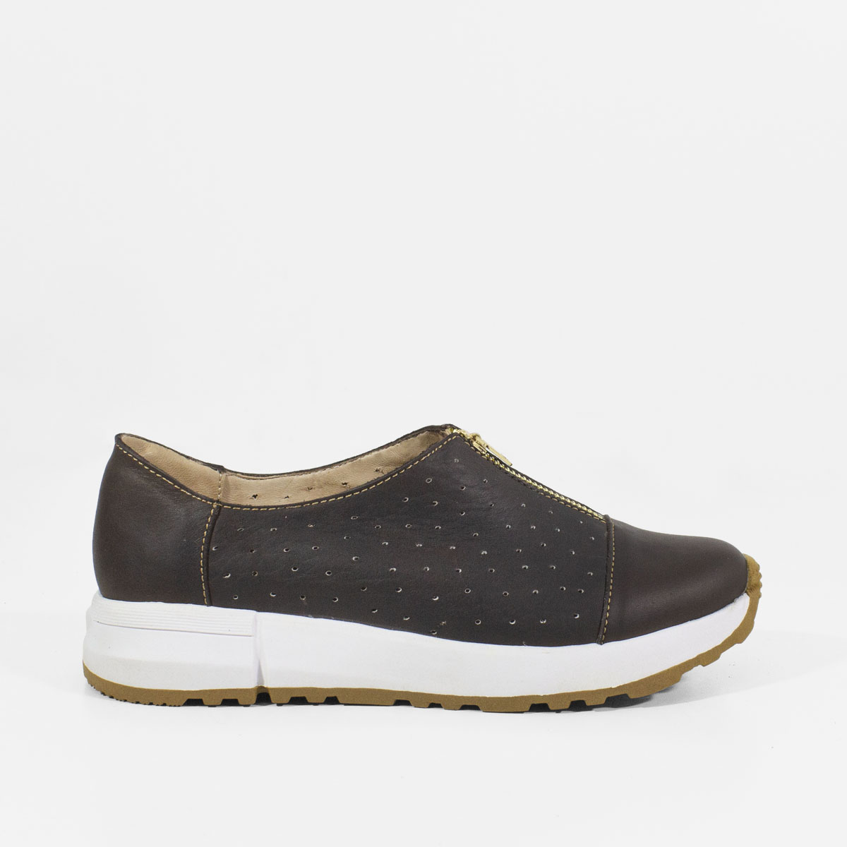 MOCASINES MUJER MARIBU CUERO MARRÓN 685 - 1