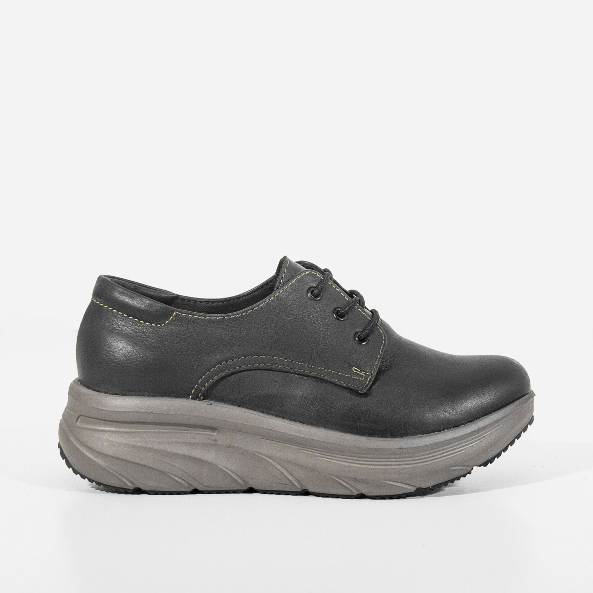 ZAPATOS CASUALES MUJER MARIBU CUERO NEGRO 759 - EVA - 1