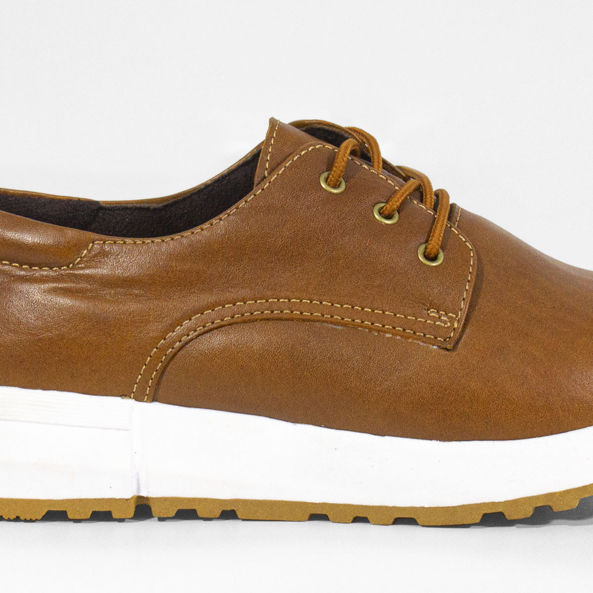 ZAPATOS CASUALES MUJER MARIBU CUERO MIEL 759 - EXP - 4