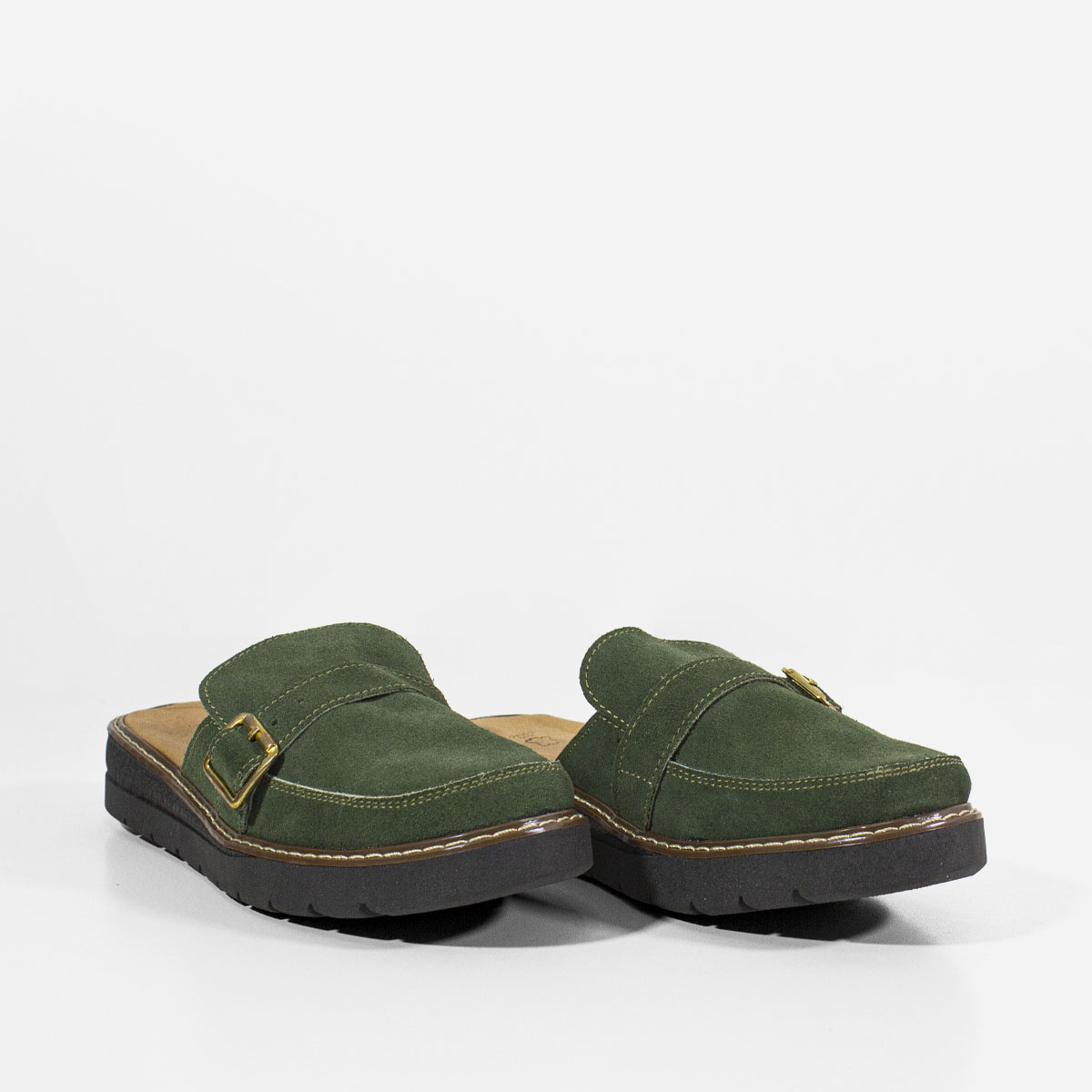 ZAPATOS CASUALES MUJER MARIBU CUERO VERDE 852 - 2