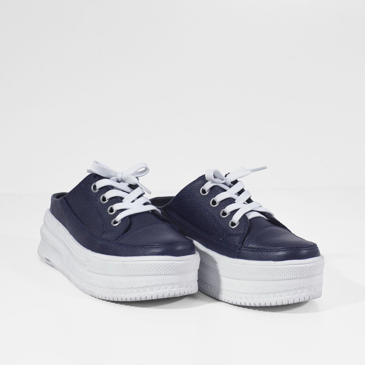 MOCASINES MUJER MARIBU CUERO AZUL 853 - 2
