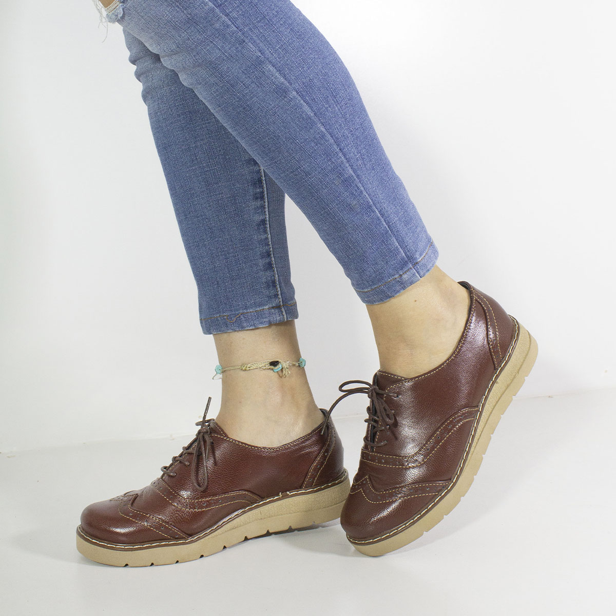 ZAPATOS CASUALES MUJER MARIBU CUERO AMBAR 515 - 5