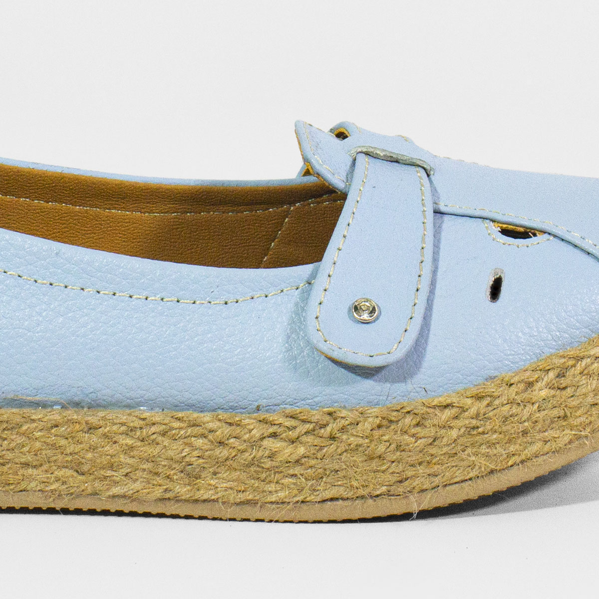 MOCASINES MUJER MARIBU CUERO CELESTE 1002 - 4