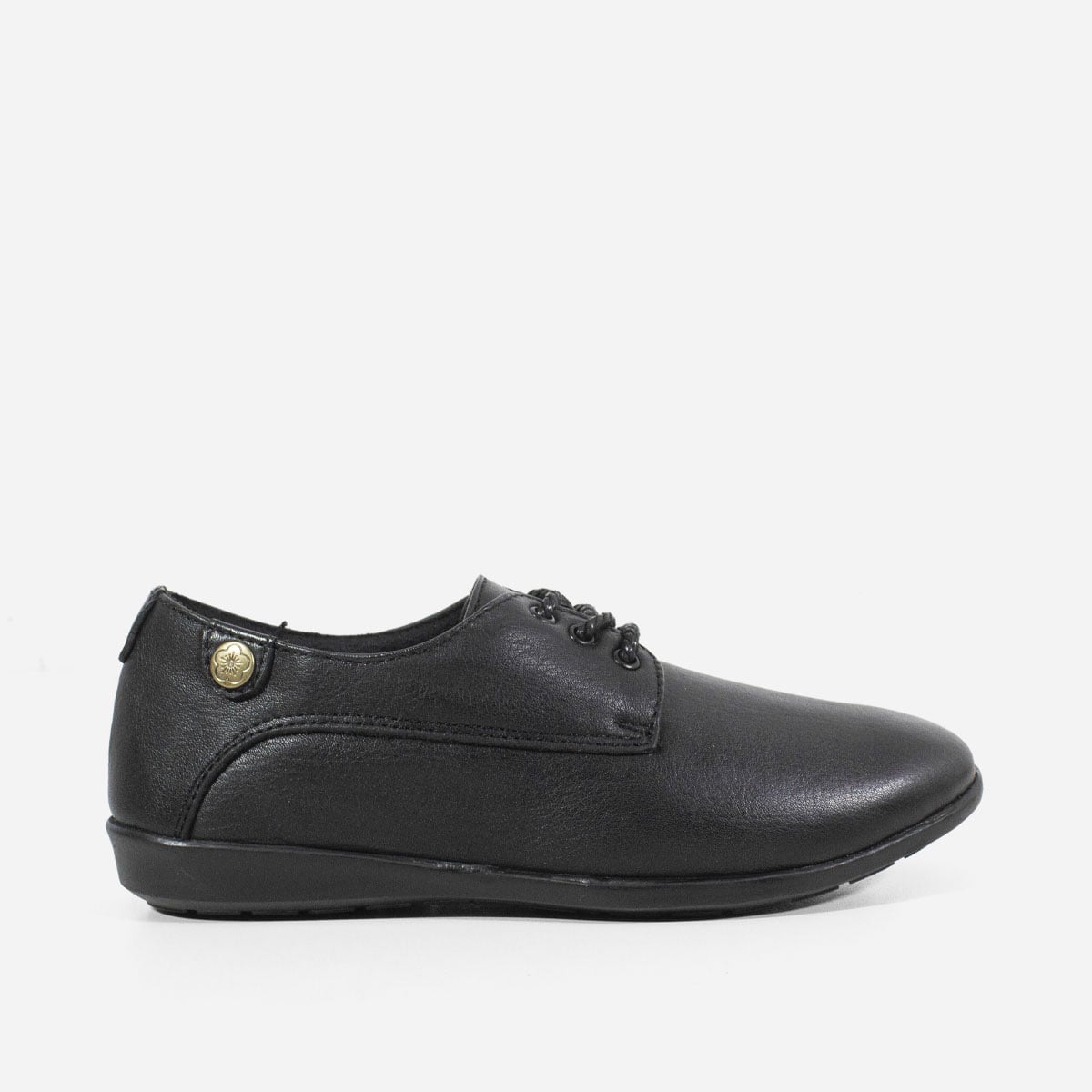 ZAPATOS CASUALES MUJER MARIBU CUERO NEGRO 1070 - 1